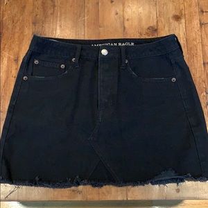 American Eagle Black Denim Skirt